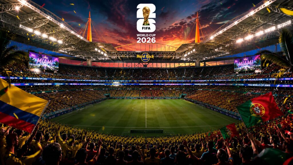 Colombia vs Portugal en Miami el 27 de junio en el Mundial 2026, el último torneo de Cristiano Ronaldo