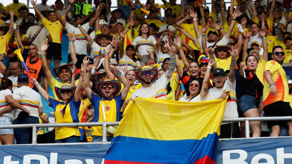 Colombianos en el estadio, partido Colombia vs Portugal mundial 2026