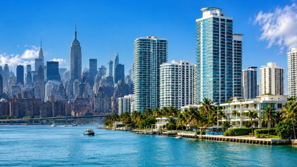 Miami ya es más cara que Nueva York en costo de vida pero sus propiedades cuestan menos. Descubre qué significa este gap para invertir hoy.
