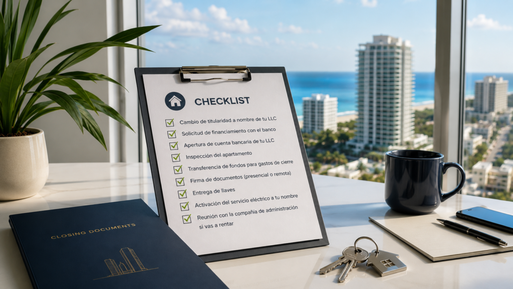 Checklist inmobiliario en Miami, Florida