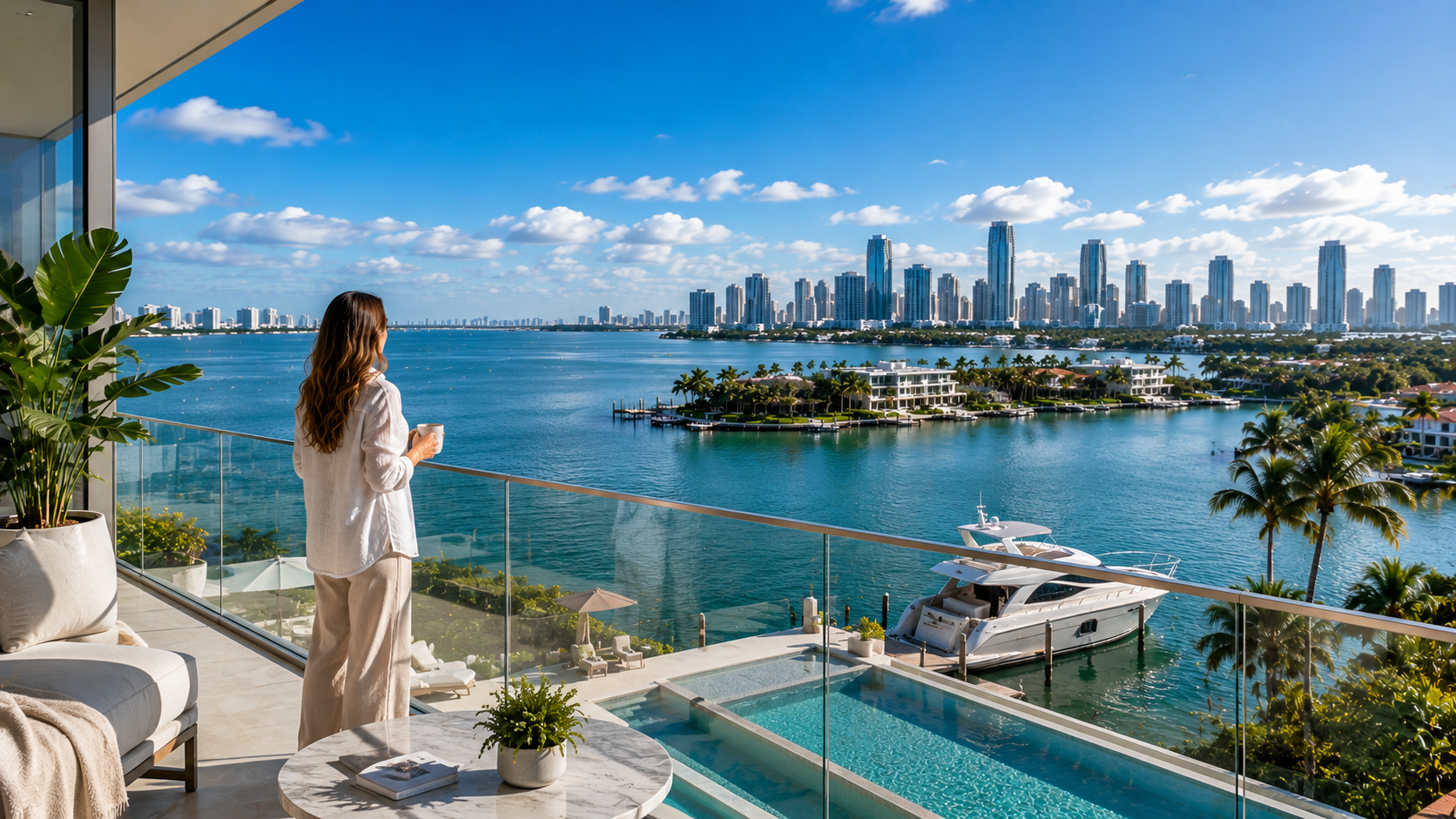 Apartamentos en Miami con vista al agua se valorizan entre 1% y 2% adicional al año