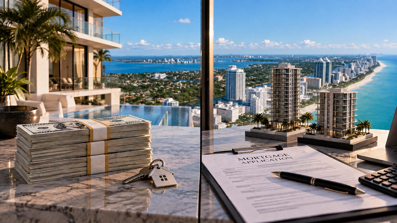 Comparación entre comprar propiedades en Miami en efectivo o con crédito hipotecario según el objetivo del inversionista