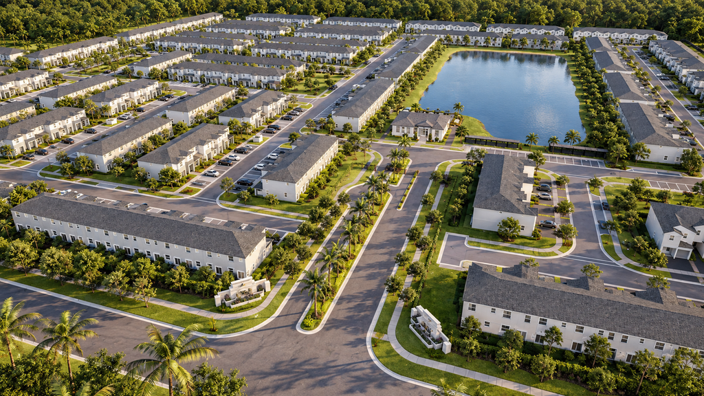 Comunidad de casas nuevas construida por un desarrollador con más de 70 años en Miami